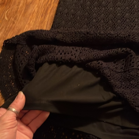 Black macrame bell skirt - Picture 4 of 5